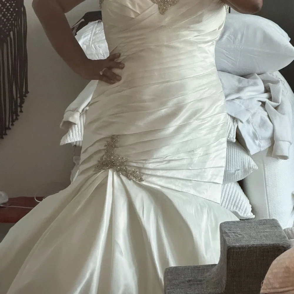 Enzoani Magnolia Wedding Dress with veil and sash - Picture 6 of 10